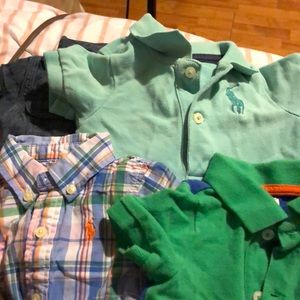 Polo rompers and shirts